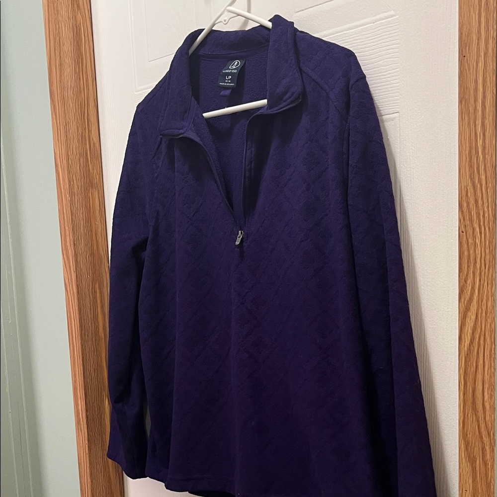 Lands' End Purple Quarter-Zip Top